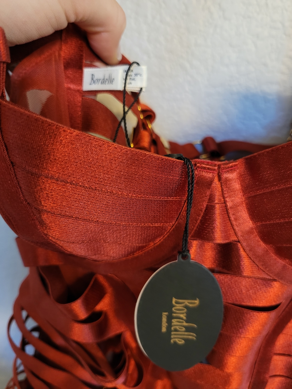 Bordelle Angela Dress - Burnt Red - Picture 3 of 6